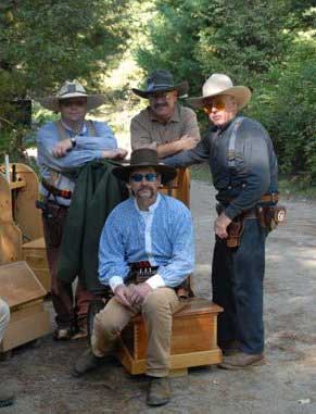 Jimmy Spurs (seated) with some of the Walnut Hill Gang.