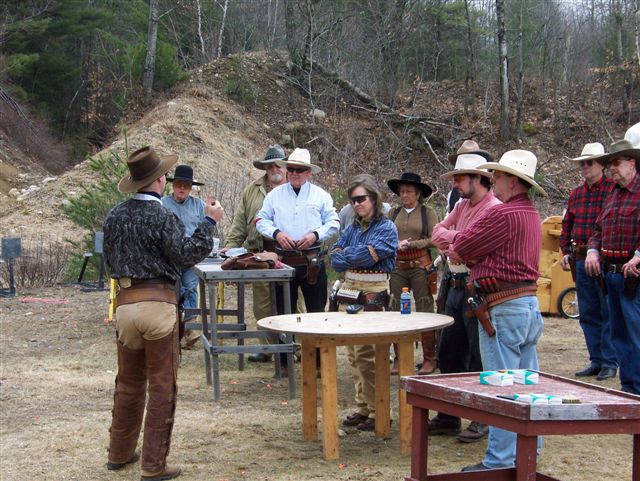 Jimmy Spurs talking to the shooters.