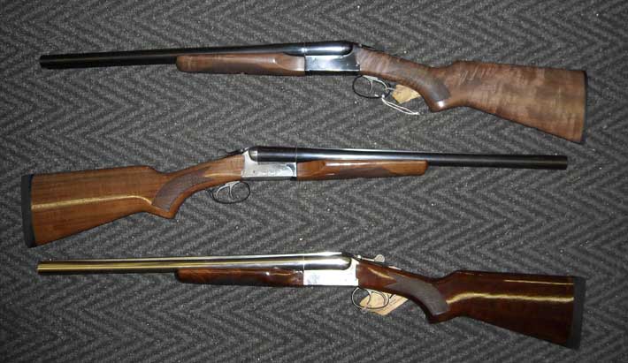Several Stoeger double shotguns.