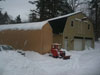 Click to view larger image of snow outside Cowboy Gunworks.