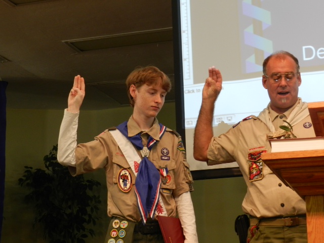 Dan getting Eagle Scout.