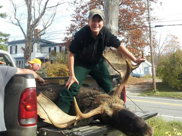 Davey The Kidd with his moose.