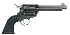 Ruger New Vaquero in blued and case-colored.