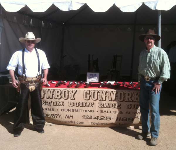 Jimmy Spurs at his booth at Winter Range with Dead Head