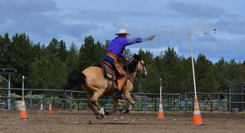 Dale Gilbert and his horse, Outlaw.